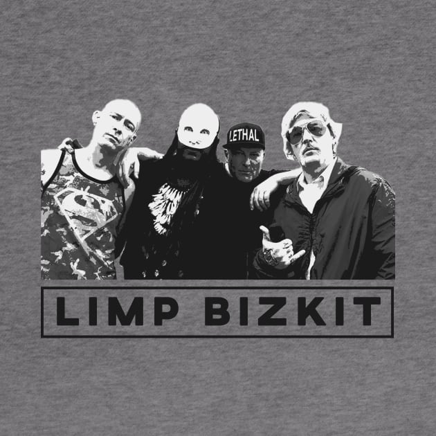 Limp Bizkit Black And White Nu Metal by clownescape